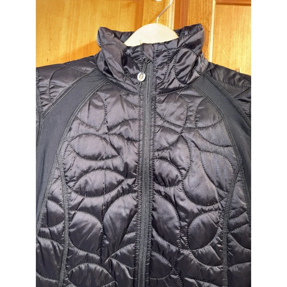 Kerrits Jacket Coat Puffer Quilted Women's L Black Horseback Riding Equestrian - Picture 2 of 9